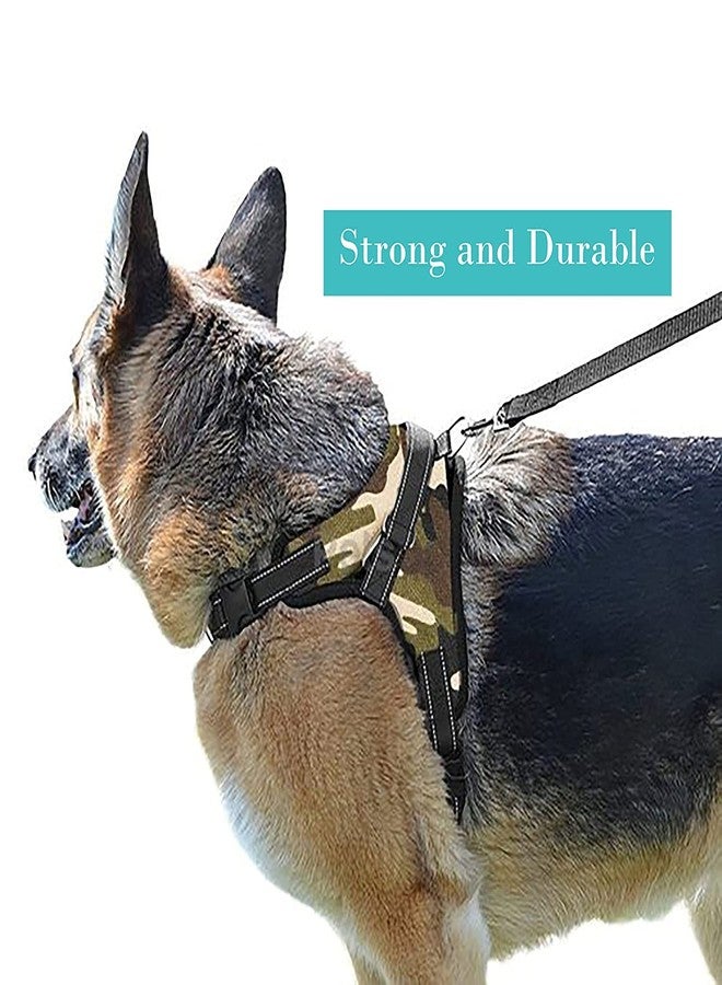 KittuPet حزام صدر للكلاب من KittuPet، حزام قابل للتعديل للكلاب الكبيرة والصغيرة والمتوسطة والقطط والأرانب وجميع سلالات الحيوانات (كبير جدًا، عسكري) - Image 3